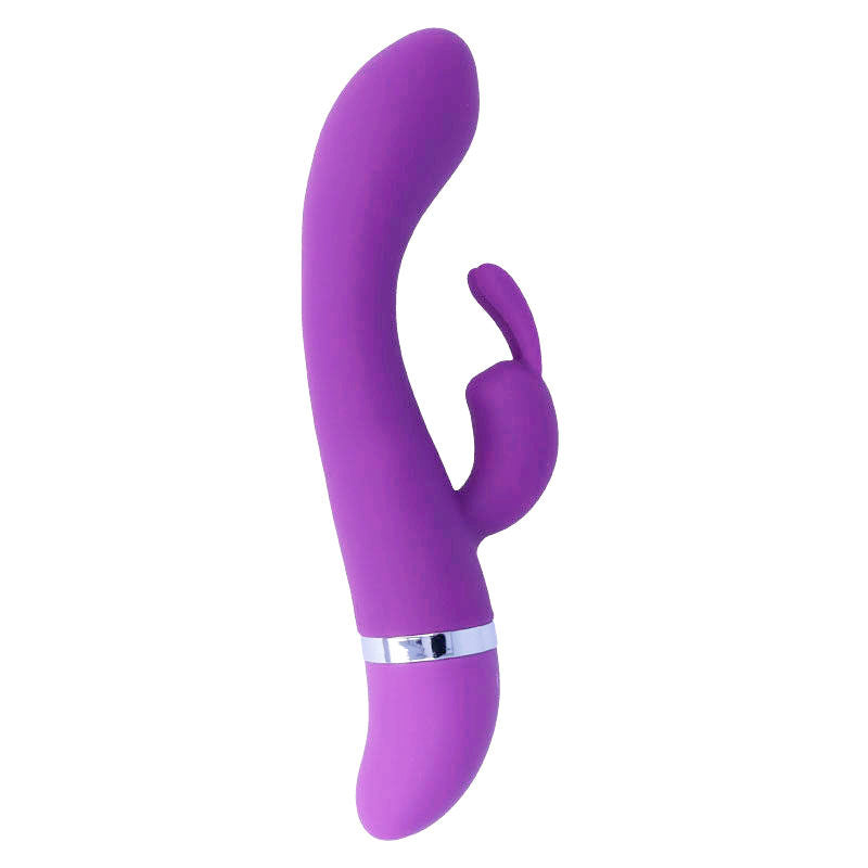 Vibratore rabbit lilla flessibile con 30 modalità di vibrazione e stimolazione del clitoride in silicone Intense