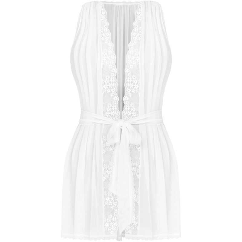 vestaglia sensuale donna rete corta senza maniche con pizzo floreale tessuto delicato taglia xs s Obsessive Babydoll