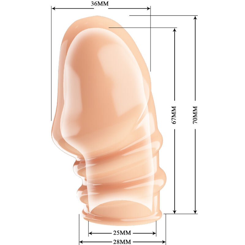 Guaina ingrossamento pene color carne estensore Pretty Love Male