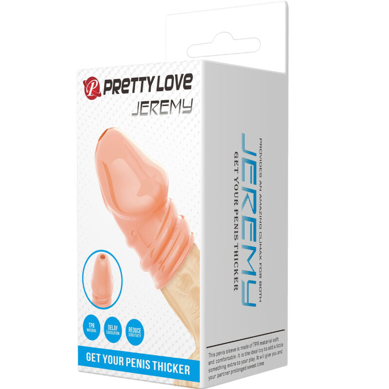 Guaina ingrossamento pene color carne estensore Pretty Love Male