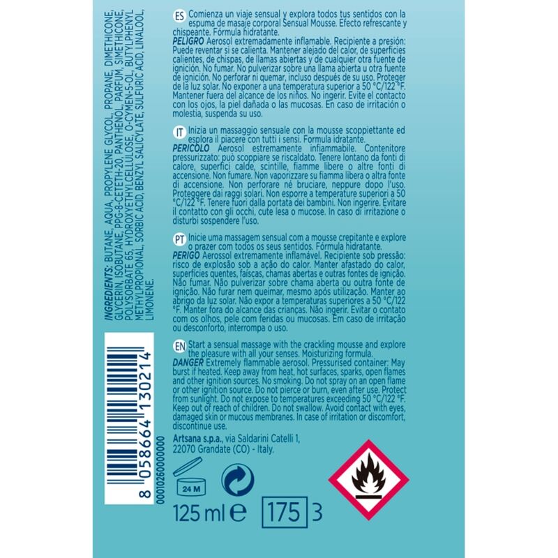 Control - Mousse Crème De Massage Ondes Sensuelles 125 Ml