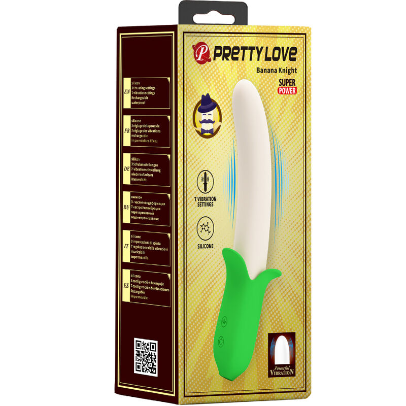 Pretty Love - Banana Knight Super Power 7 Vibrations Silicone