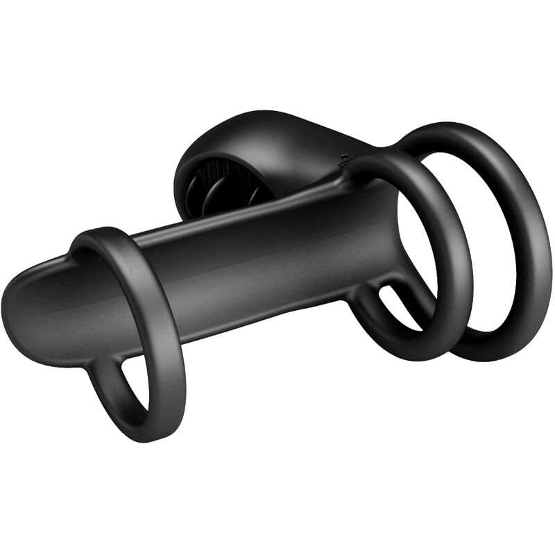 Pretty Love - Gaine Pénis Jammy 12 Vibrations avec Langue Silicone Rechargeable