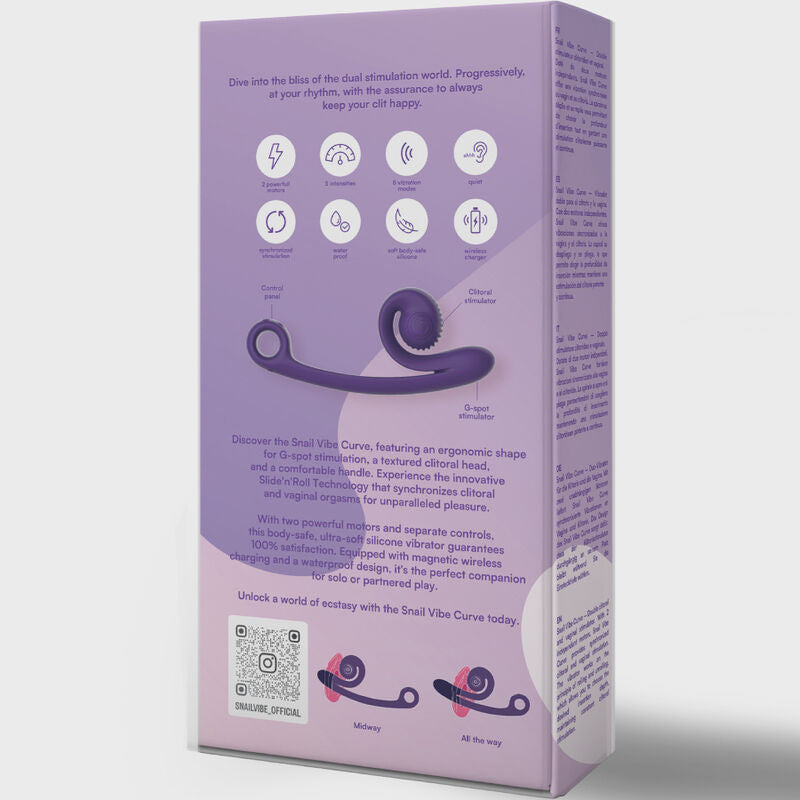 Snail Vibe - Vibromasseur courbe rose