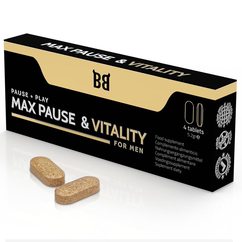 Integratore ritardante eiaculazione per uomini 4 capsule efficace con Tribulus e L-arginina Black Bull