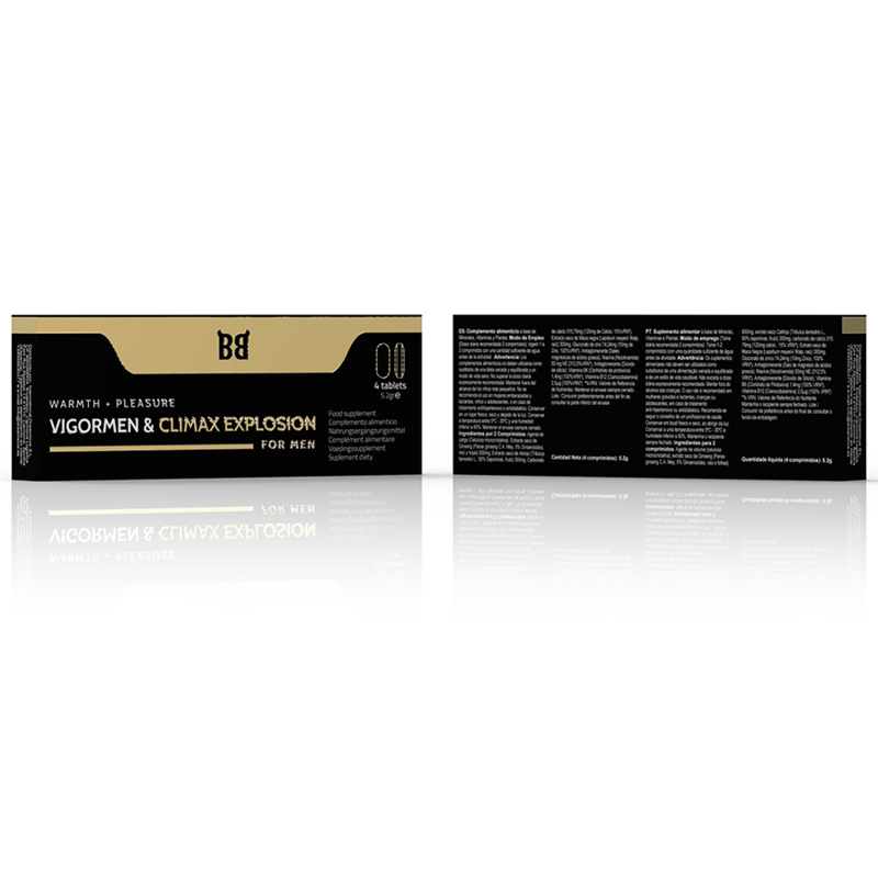 Integratore naturale Vigormen Climax Explosion per maggiore piacere maschile e erezioni più forti Black Bull