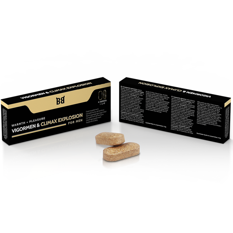 Integratore naturale Vigormen Climax Explosion per maggiore piacere maschile e erezioni più forti Black Bull