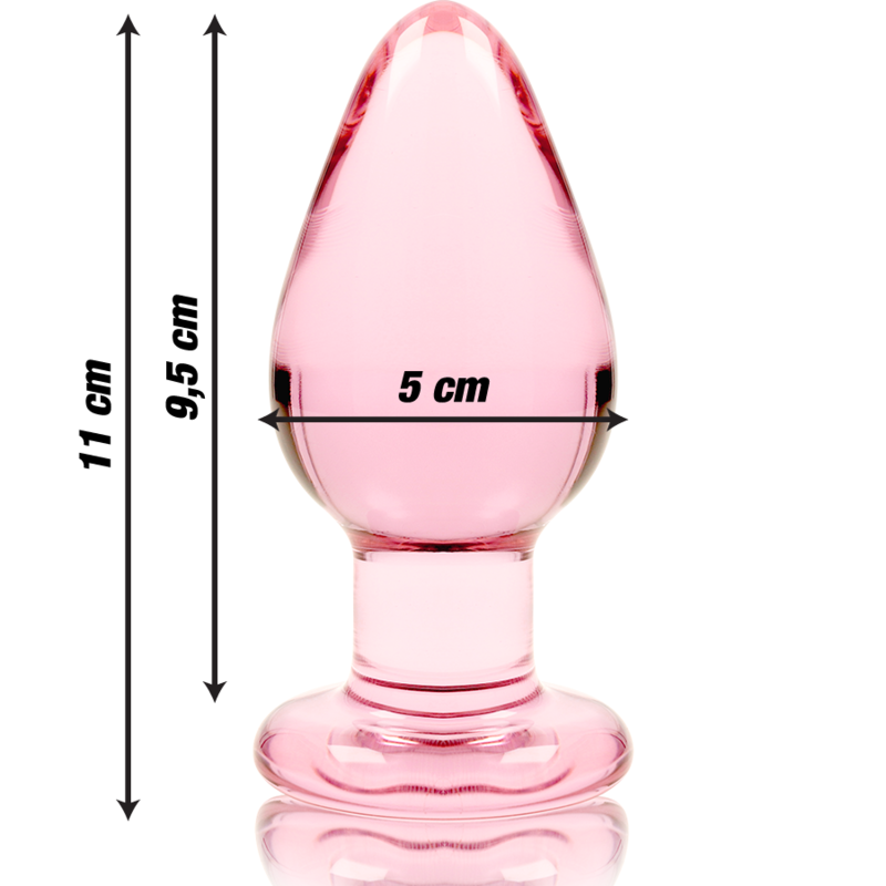 Nebula Series By Ibiza - Model 3 Transparent Borosilicate Glass Anal Plug 11 Cm -O- 5 Cm