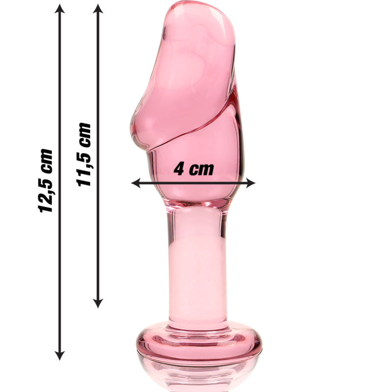 Nebula Series By Ibiza - Model 6 Transparent Borosilicate Glass Anal Plug 12.5 Cm -O- 4 Cm