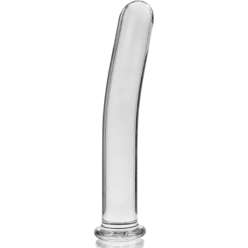 Dildo anale in vetro borosilicato trasparente 14.5 cm durevole elegante ipoallergenico Nebula Series By Ibiza
