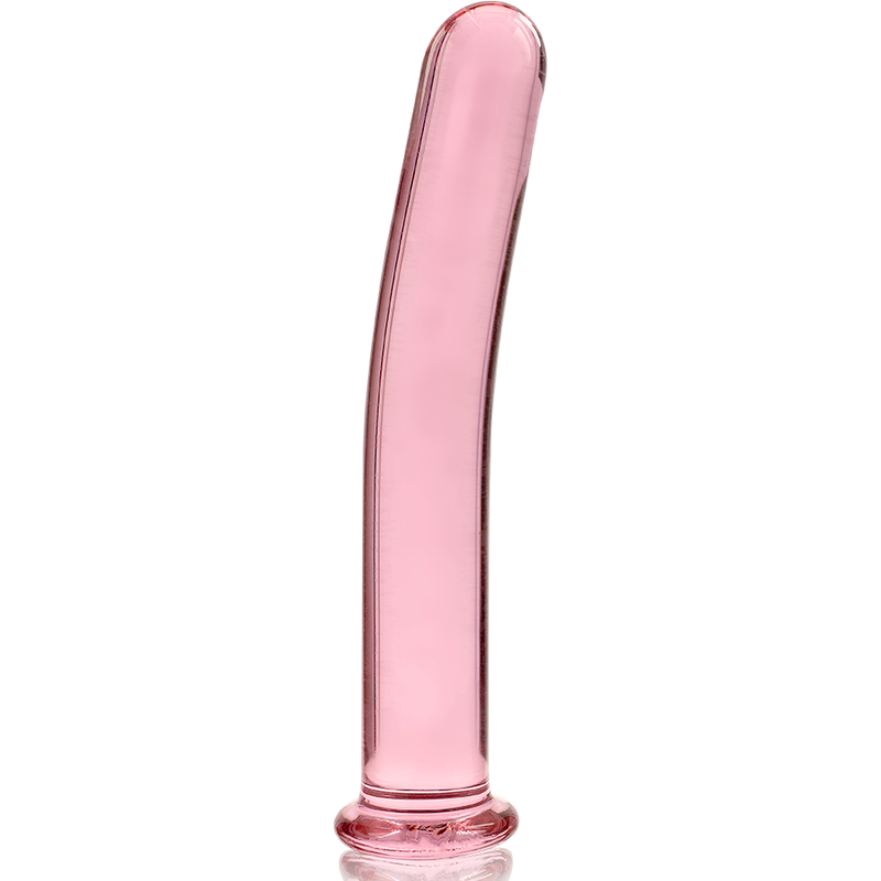 Fallo dildo in cristallo vetro borosilicato trasparente 15.5 cm sicuro e ipoallergenico serie Nebula Ibiza