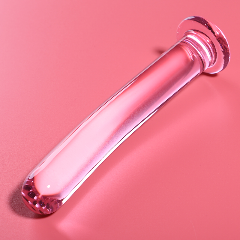 Fallo dildo in cristallo vetro borosilicato trasparente 15.5 cm sicuro e ipoallergenico serie Nebula Ibiza