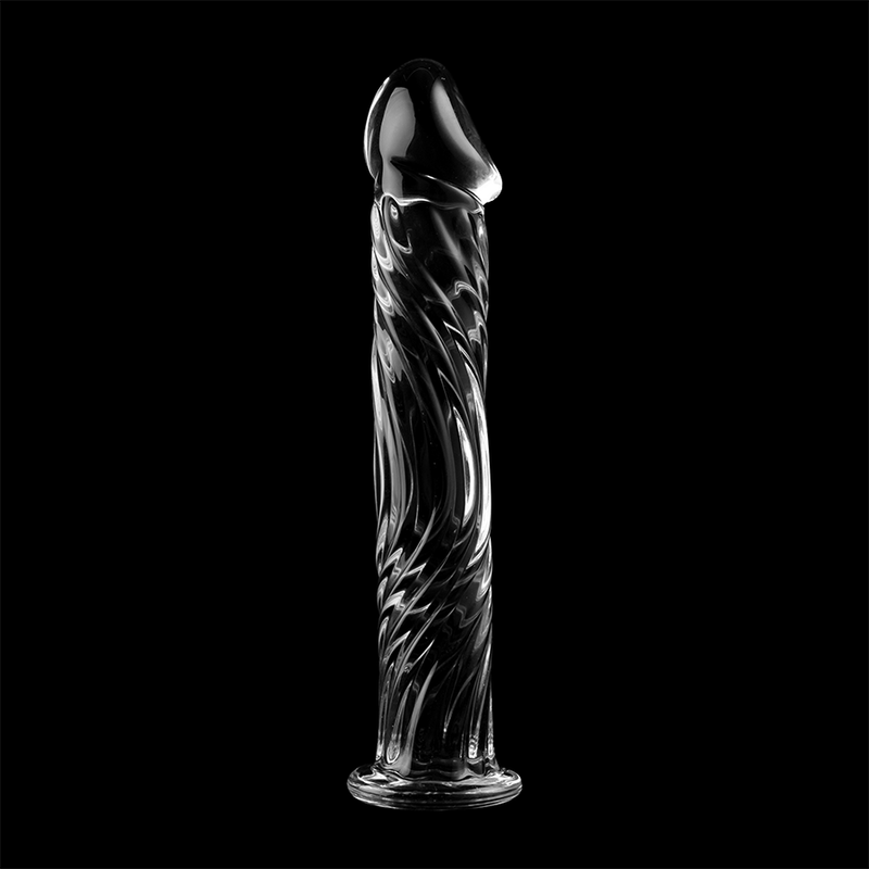 Dildo in cristallo vetro borosilicato 17 cm per esperienze di piacere uniche nebula series by ibiza