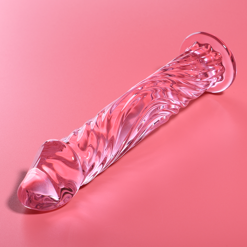 Dildo in cristallo vetro borosilicato 17 cm per esperienze di piacere uniche nebula series by ibiza