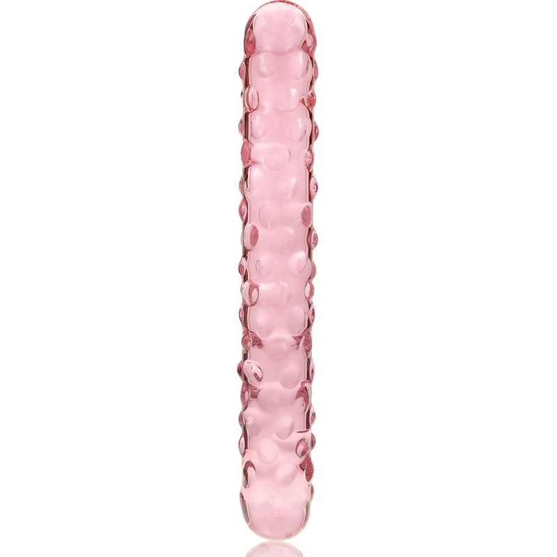 Dildo fallo in cristallo vetro borosilicato per doppia penetrazione 18.5 cm design elegante nebula series by ibiza