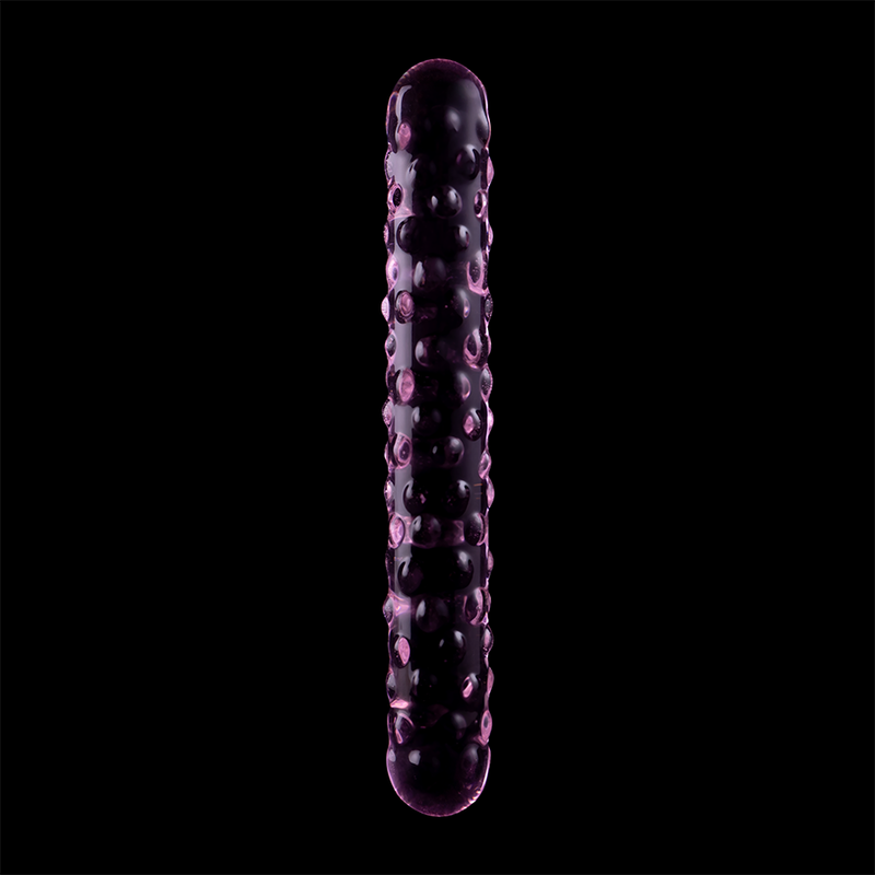 Dildo fallo in cristallo vetro borosilicato per doppia penetrazione 18.5 cm design elegante nebula series by ibiza