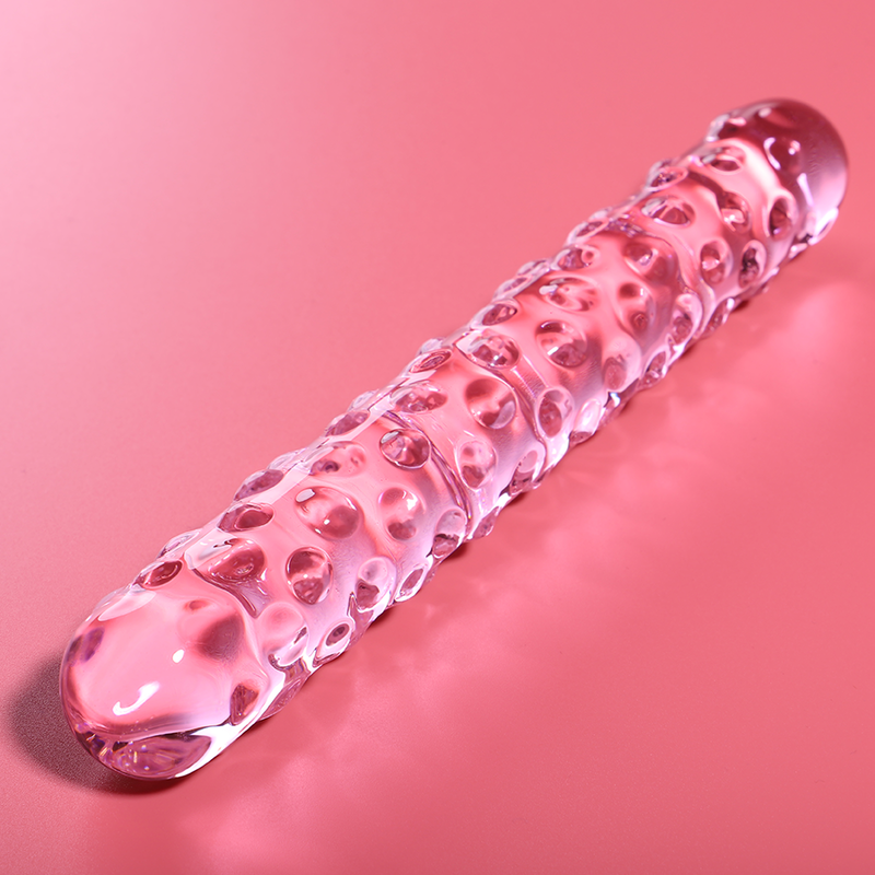 Dildo fallo in cristallo vetro borosilicato per doppia penetrazione 18.5 cm design elegante nebula series by ibiza