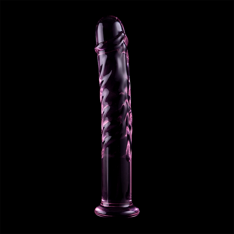 Fallo dildo in cristallo vetro borosilicato resistente alle temperature design elegante 18.5 cm Nebula Series by Ibiza