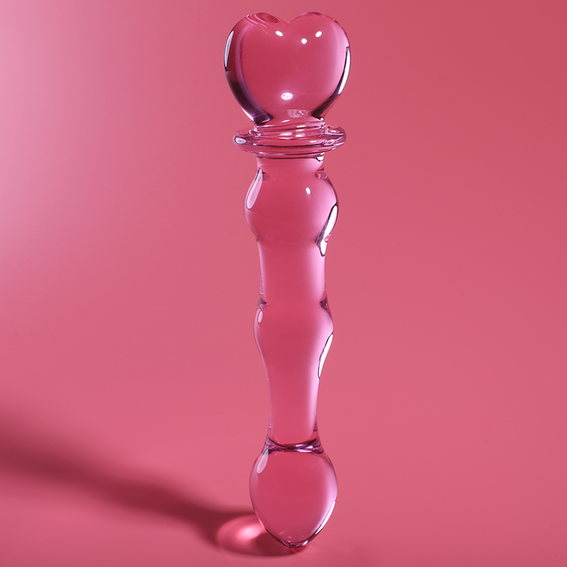 Dildo fallo in cristallo vetro borosilicato 20.5 cm design elegante ipoallergenico sicuro nebula series by ibiza