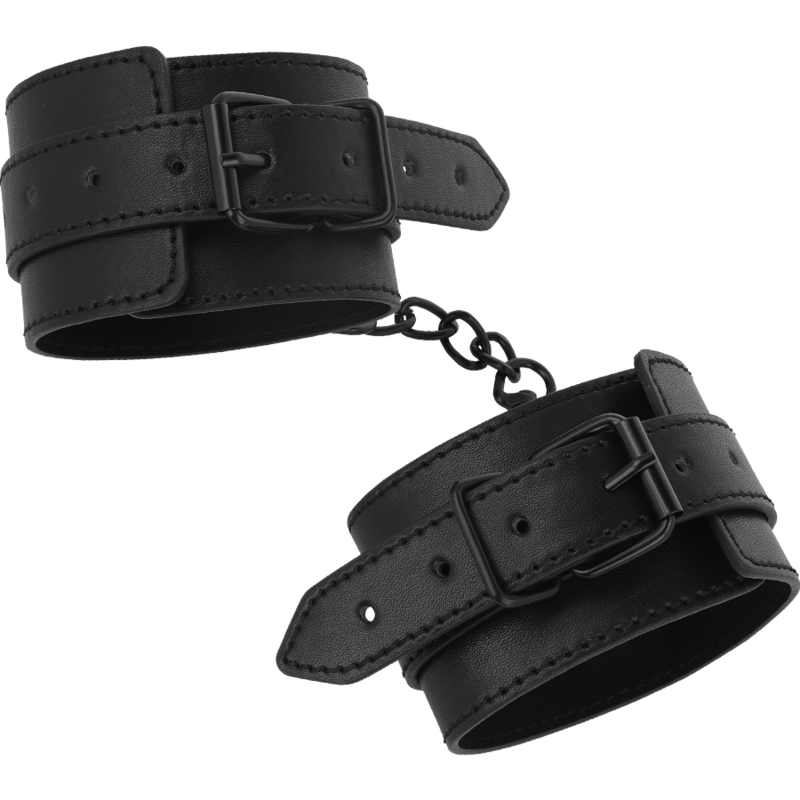Cavigliera bondage in pelle vegana e neoprene con catenella regolabile Fetish