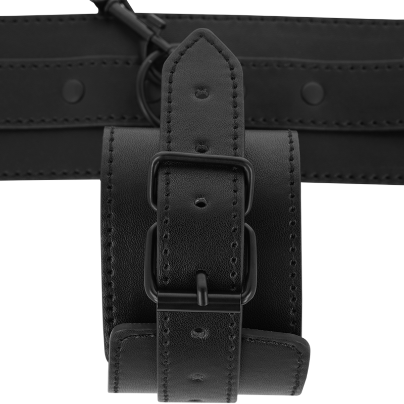 Cavigliera bondage in pelle vegana e neoprene con catenella regolabile Fetish