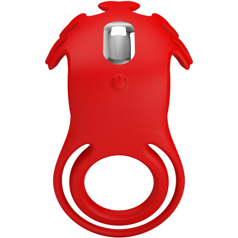 Pretty Love - Ruben Vibrating Ring 7 Vibrations In Red Silicone