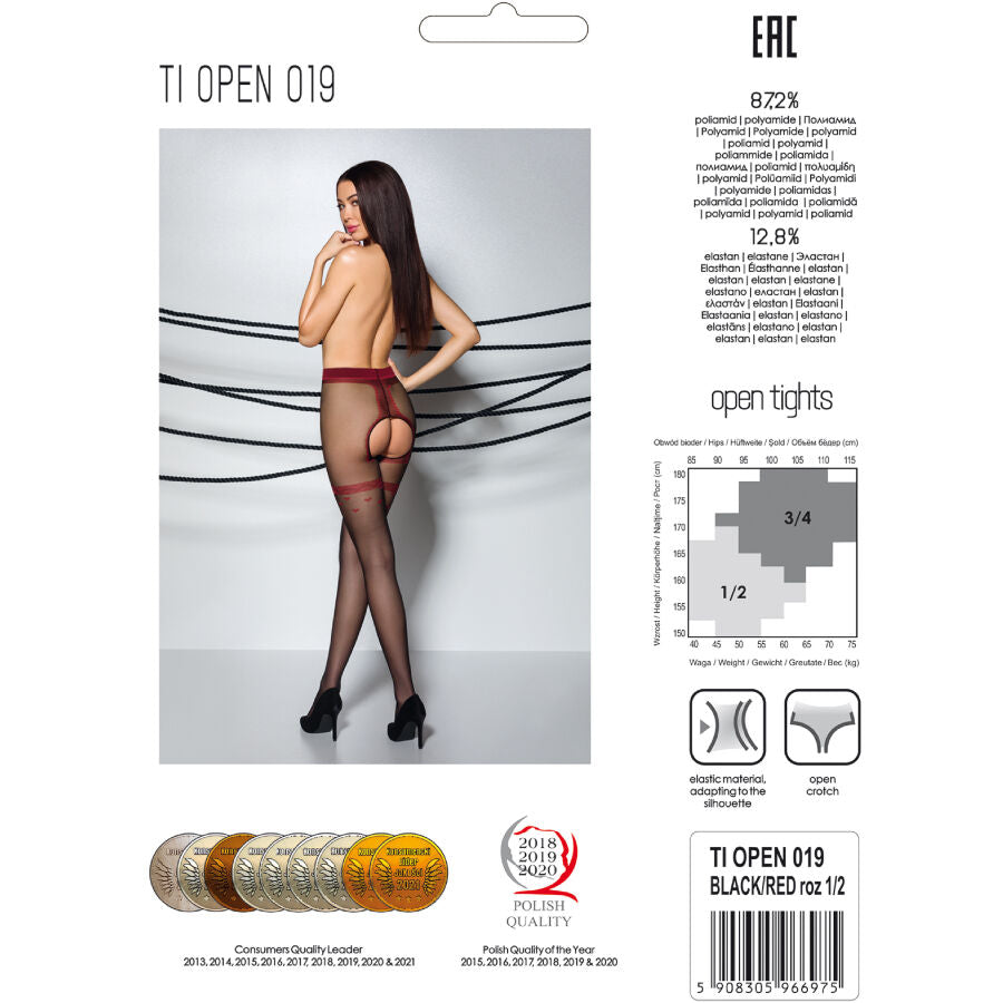 Passion - Tiopen 019 Black Tights 1/2 20 Den