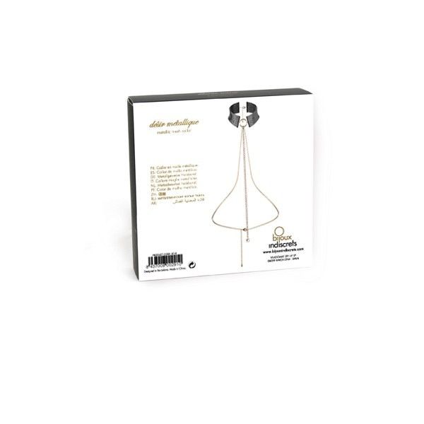 Bijoux - Désir Métallique Collier Métallisé Noir