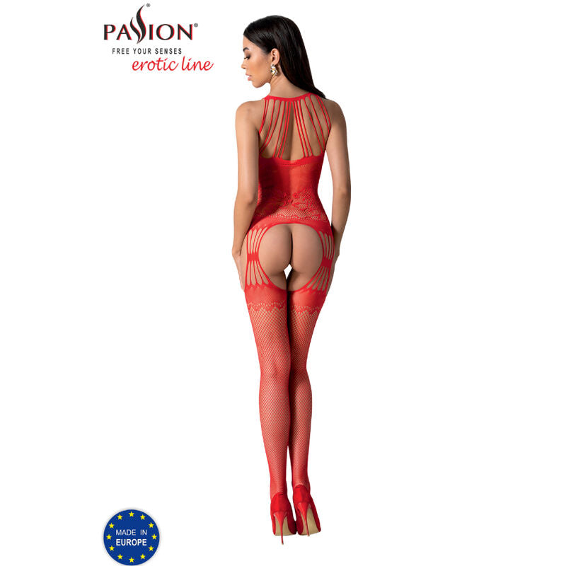 Passion - Bs095 Bodystocking Nero Taglia Unica