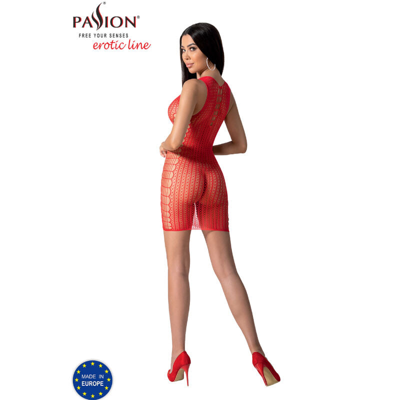 Passion - Bs097 Bodystocking Nero Taglia Unica