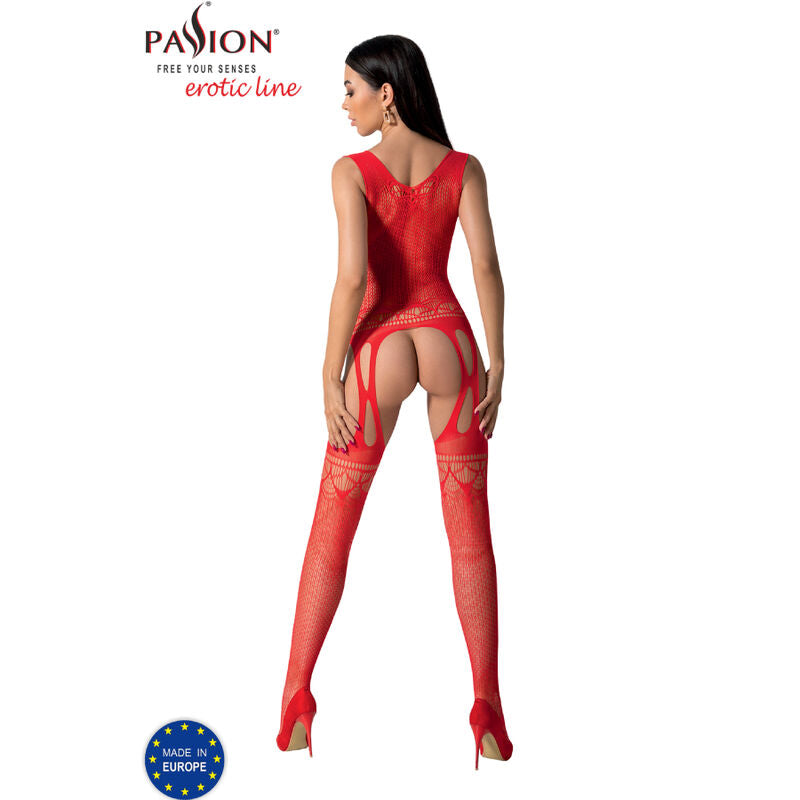 Passion - Bs099 Bodystocking Nero Taglia Unica