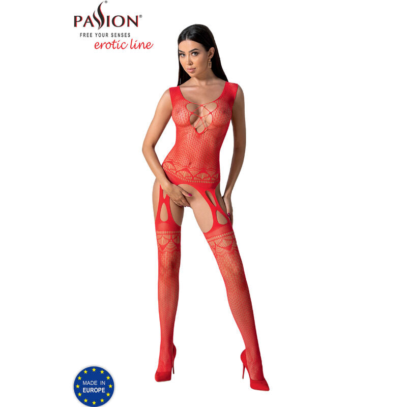 Passion - Bs099 Bodystocking Nero Taglia Unica