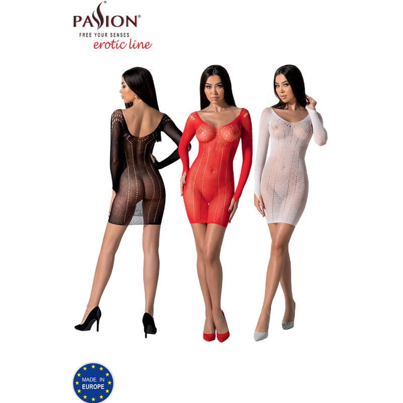 Passion - Bs101 Bodystocking Nero Taglia Unica