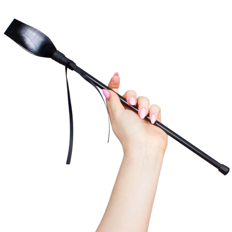 Frustino rigido con linguetta in pvc cm 38 fetish bondage