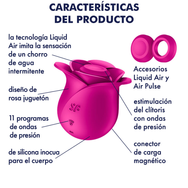 Satisfyer - Vibromasseur moderne Air Pulse Pro 2 Blossom