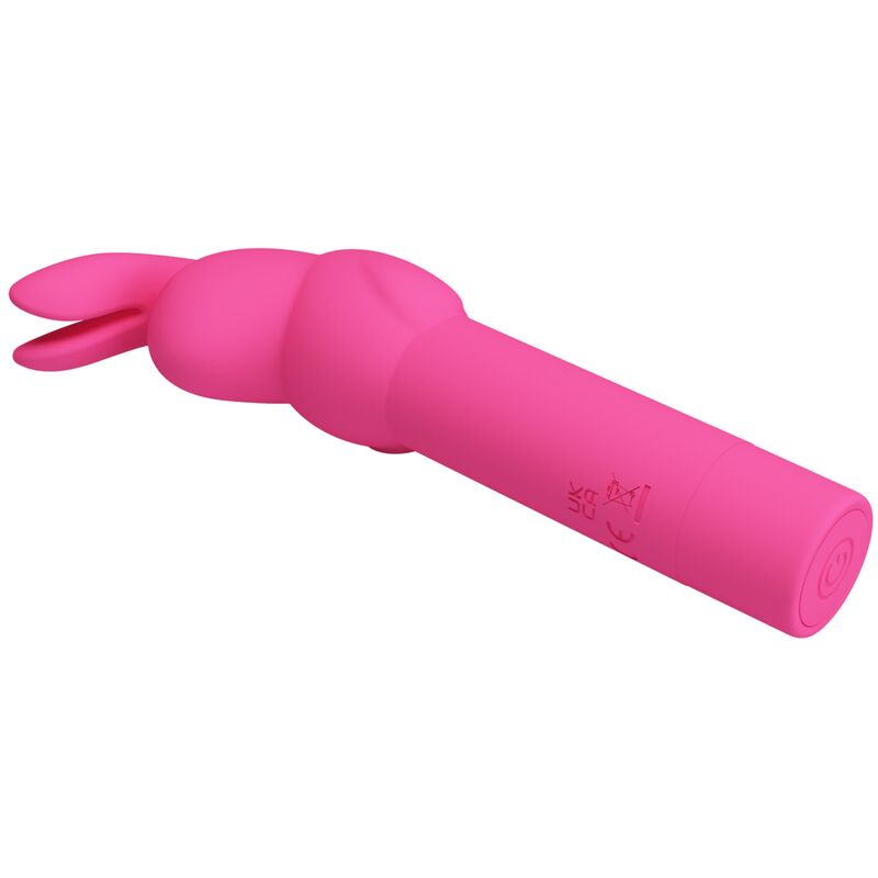 Vibratore clitoride silicone impermeabile con 10 modalità vibrazione facile uso ideale per viaggi Pretty Love