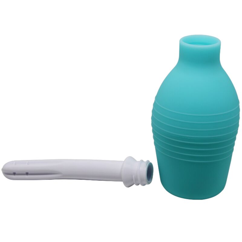 Mr Play - Blue Rubber Anal Shower Pear