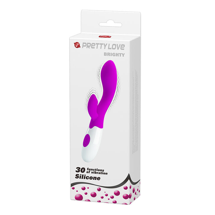 Vibratore ergonomico verde e bianco 30 impulsi vibrazione silicone FDA stimolazione clitoridea Pretty Love Flirtation