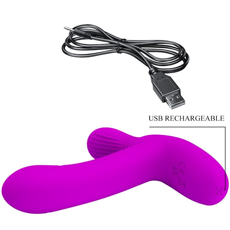 Pretty Love - Geri Clitoral Massager Remote Control Pink