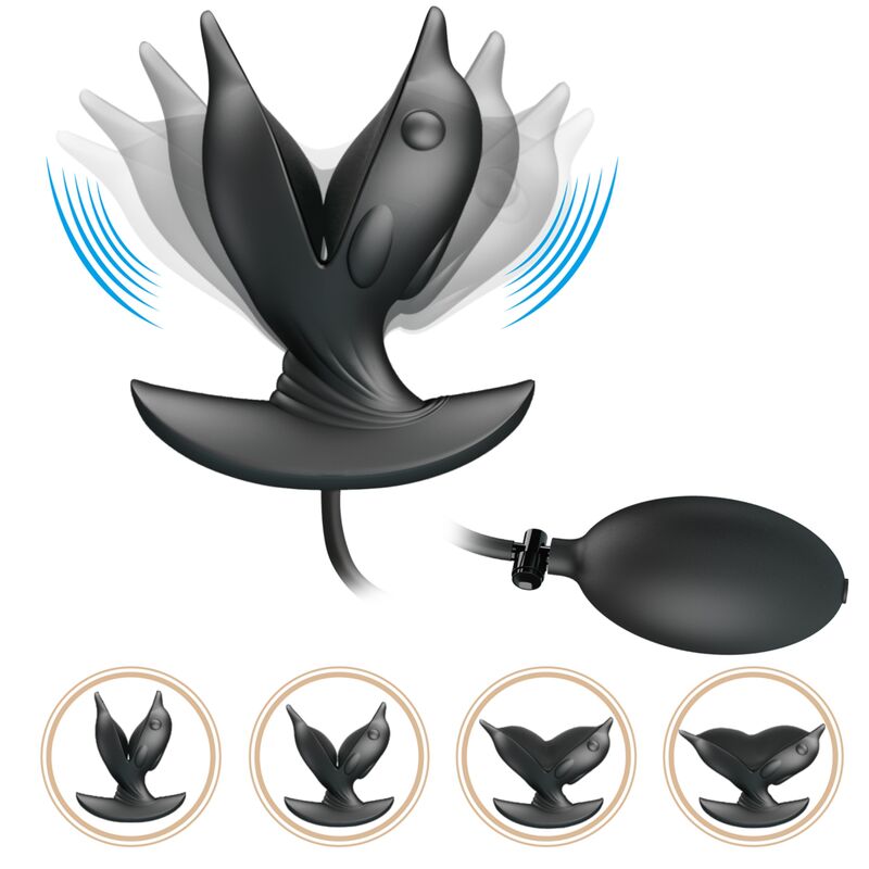 Pretty Love - Plug anal Delfin gonflable et rechargeable