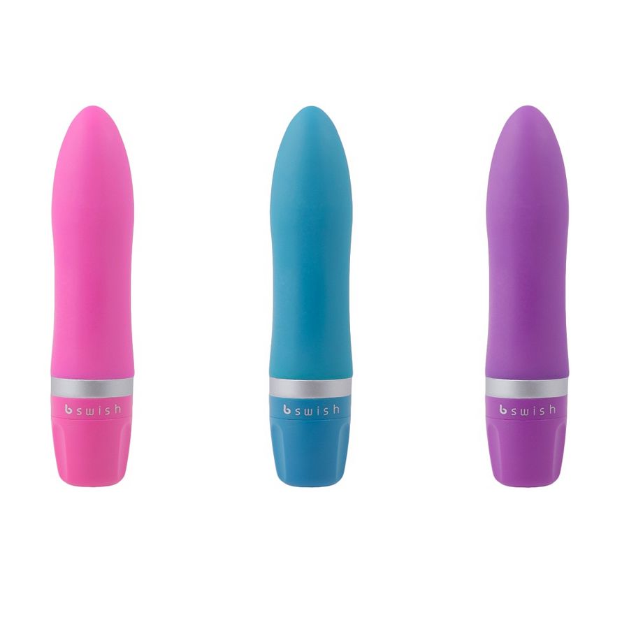 massaggiatore vibrante multifunzione sommergibile stimolatore clitoride e zone erogene in silicone morbido B Swish