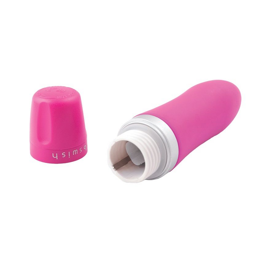Massaggiatore vibrante classico multifunzione per stimolazione precisa e sommerso in silicone rosa B Swish