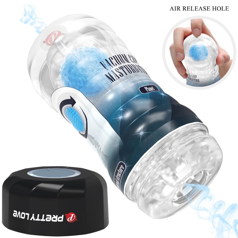 Masturbatore uomo texurizzato impermeabile morbido con sfere rotanti massima sensazione Pretty Love Male