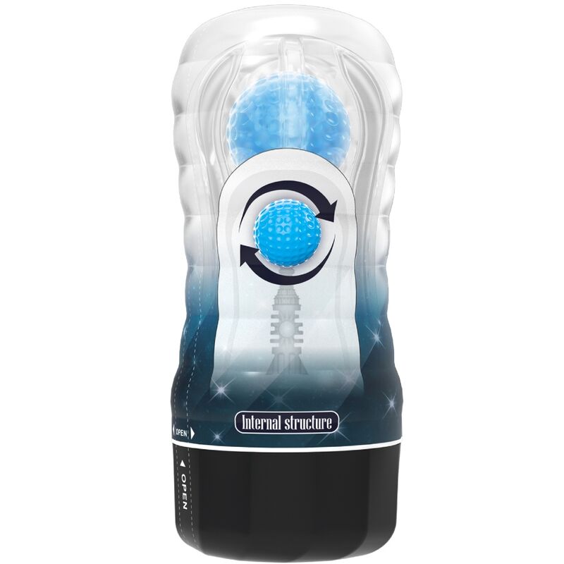 Masturbatore uomo texurizzato impermeabile morbido con sfere rotanti massima sensazione Pretty Love Male