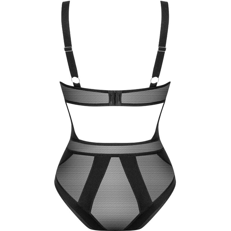 Body nero elegante con ciondolo argento chiusura regolabile ferretto comfort alta qualità Aggiungi lusso Obsessive Teddies