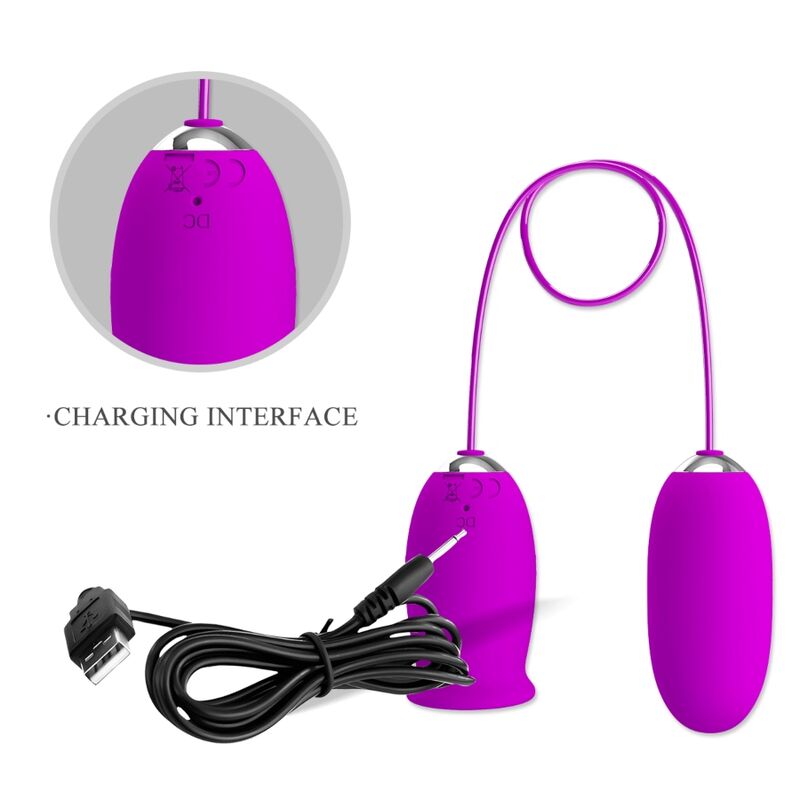 Pretty Love - Vibromasseur rechargeable Daisy Dual Egg Violet