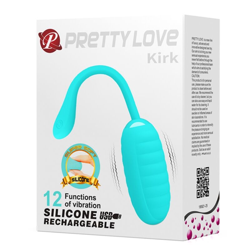 Pretty Love - Oeuf Vibrant Rechargeable Kirk Vert Clair