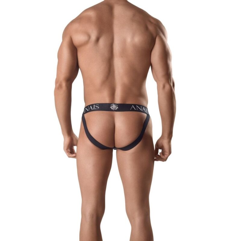 Perizoma uomo Jock strap in rete nera con glutei in vista alta qualità perfetta aderenza Anais Men Jock