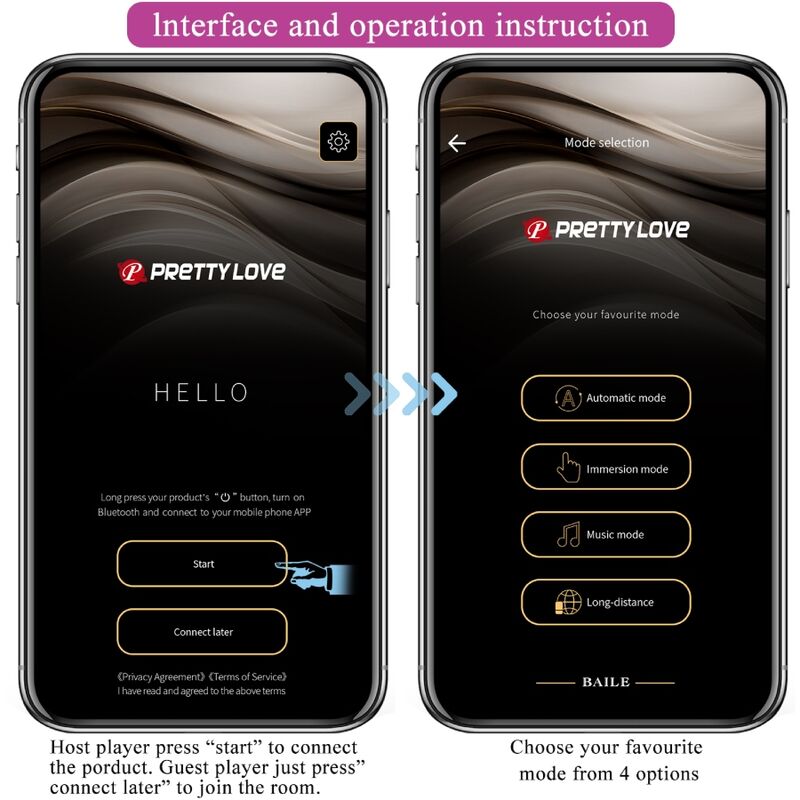 Pretty Love - Jefferson Black App Controlled Butt Plug