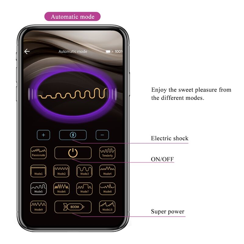 Pretty Love - Jefferson Black App Controlled Butt Plug